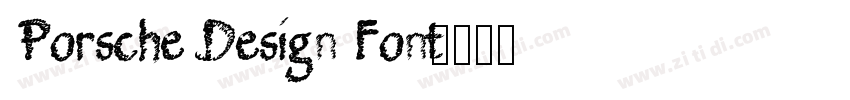 Porsche Design Font字体转换